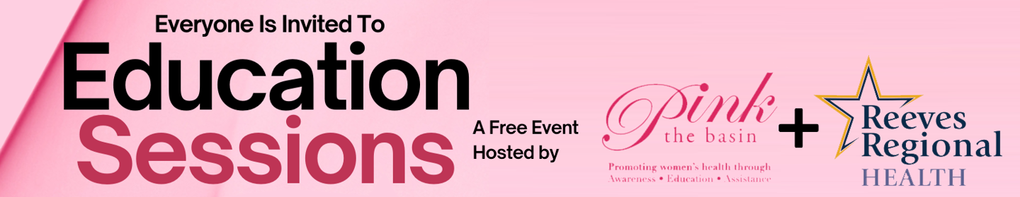 Everyone is invited to education sessions<br />
A free event hosted by Pink the Basin